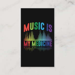 Carte De Visite Music Is My Medicine DJ Music Producteur Musicien