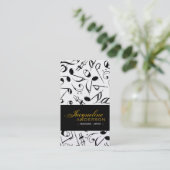 Carte De Visite Music Musical Notes Artiste Motif chantant la chan (Debout devant)