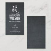 Carte de visite Music Notes (Devant / Derrière)