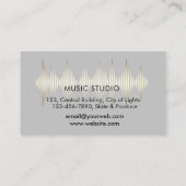 Carte De Visite Music Studio Professional Sound Engineer Minimal (Dos)