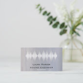 Carte De Visite Music Studio Professional Sound Engineer Minimal  (Debout devant)