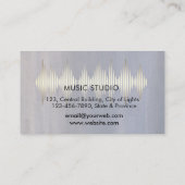 Carte De Visite Music Studio Professional Sound Engineer Minimal  (Dos)