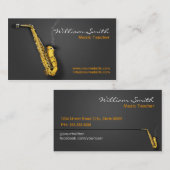 Carte De Visite Music Teacher (Devant / Derrière)