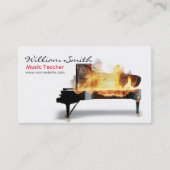 Carte De Visite Music Teacher (Devant)