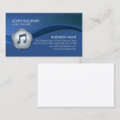 Carte De Visite Music Teacher Lessons Music Note Icon (Devant / Derrière)