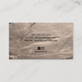 Carte De Visite Music Teacher Moderne Bronze Élégant Piano Keys (Dos)