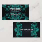 Carte de visite Music Vinyl Circles (Devant / Derrière)