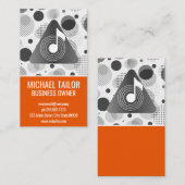 Carte De Visite Music Vinyl | Sound Note (Devant / Derrière)