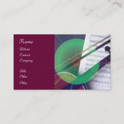 Carte de visite musical (Devant)