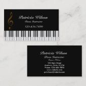 Carte de visite musical (Devant / Derrière)