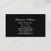 Carte de visite musical (Dos)