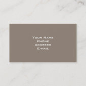 Carte de visite musical (Dos)