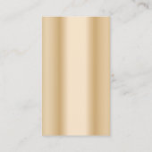 Carte De Visite Musical Clef Vocalist Singer Modern Gold Music (Dos)