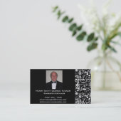 Carte de visite musical d'or de symbole (Debout devant)