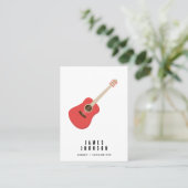 Carte De Visite Musical Instruments Music Guitar Singer Musician (Debout devant)