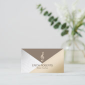 Carte De Visite Musical moderne d'argent de brun d'or de (Debout devant)