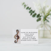 CARTE DE VISITE "MUSICAL NOTE" (Debout devant)