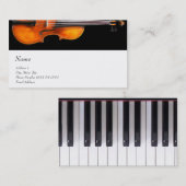 Carte de visite musical pour le site du violon (Devant / Derrière)