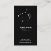 Carte De Visite Musical Saxophone Player Jazz Music (Devant)