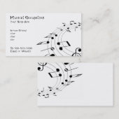 Carte de visite musicale (Devant / Derrière)