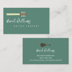 Carte de visite musicale cool pour guitaristes