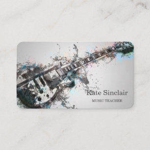 Carte de visite musicale de professeur de musique