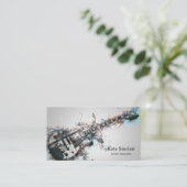 Carte de visite musicale de professeur de musique (Debout devant)