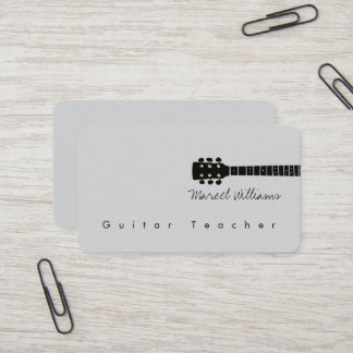 Carte de visite musicale pour un professeur de gui