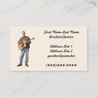Carte De Visite Musicien
