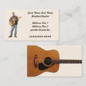 Carte De Visite Musicien (Devant / Derrière)