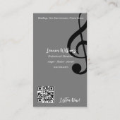 Carte de visite musicien (Dos)