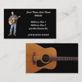 Carte De Visite Musicien (Devant / Derrière)