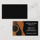 Carte De Visite Musicien (Devant / Derrière)