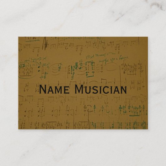 Carte de visite musicien (Devant)