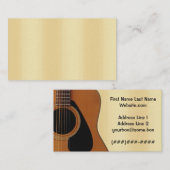 Carte De Visite Musicien (Devant / Derrière)