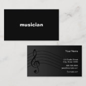 Carte De Visite Musicien (Devant / Derrière)
