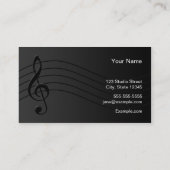 Carte De Visite Musicien (Dos)