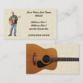 Carte De Visite Musicien (Devant / Derrière)