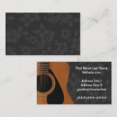Carte De Visite Musicien (Devant / Derrière)