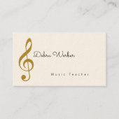 Carte de visite musicien avec note de musique trip (Devant)