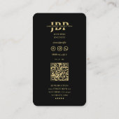 Carte De Visite Musicien Chanteur Moderne Studio Mic Or (Dos)