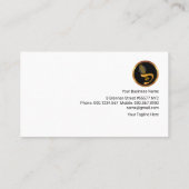 Carte De Visite Musicien créatif de guitare Gold Sound Hole (Dos)