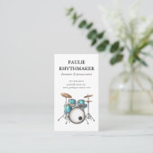 Carte De Visite Musicien de batterie percussion (Debout devant)