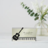 Carte De Visite Musicien de clavier de piano de guitare de (Debout devant)