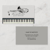 Carte De Visite Musicien de clavier de piano de professeur de (Devant / Derrière)
