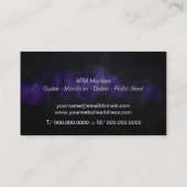 Carte De Visite Musicien de guitare (Dos)