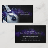 Carte De Visite Musicien de guitare (Devant / Derrière)