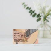 Carte De Visite Musicien de guitare acoustique (Debout devant)