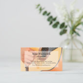 Carte De Visite Musicien de guitare acoustique (Debout devant)