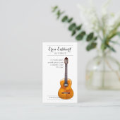 Carte De Visite Musicien de guitare acoustique (Debout devant)